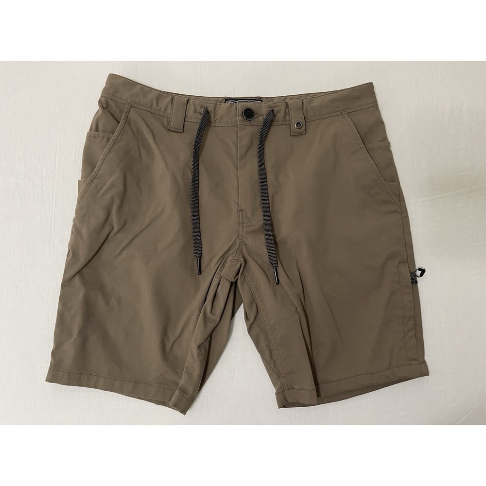 686 Everywhere Shorts Mens 30 Brown Outdoor Hiking Hybrid Stretch Pocket